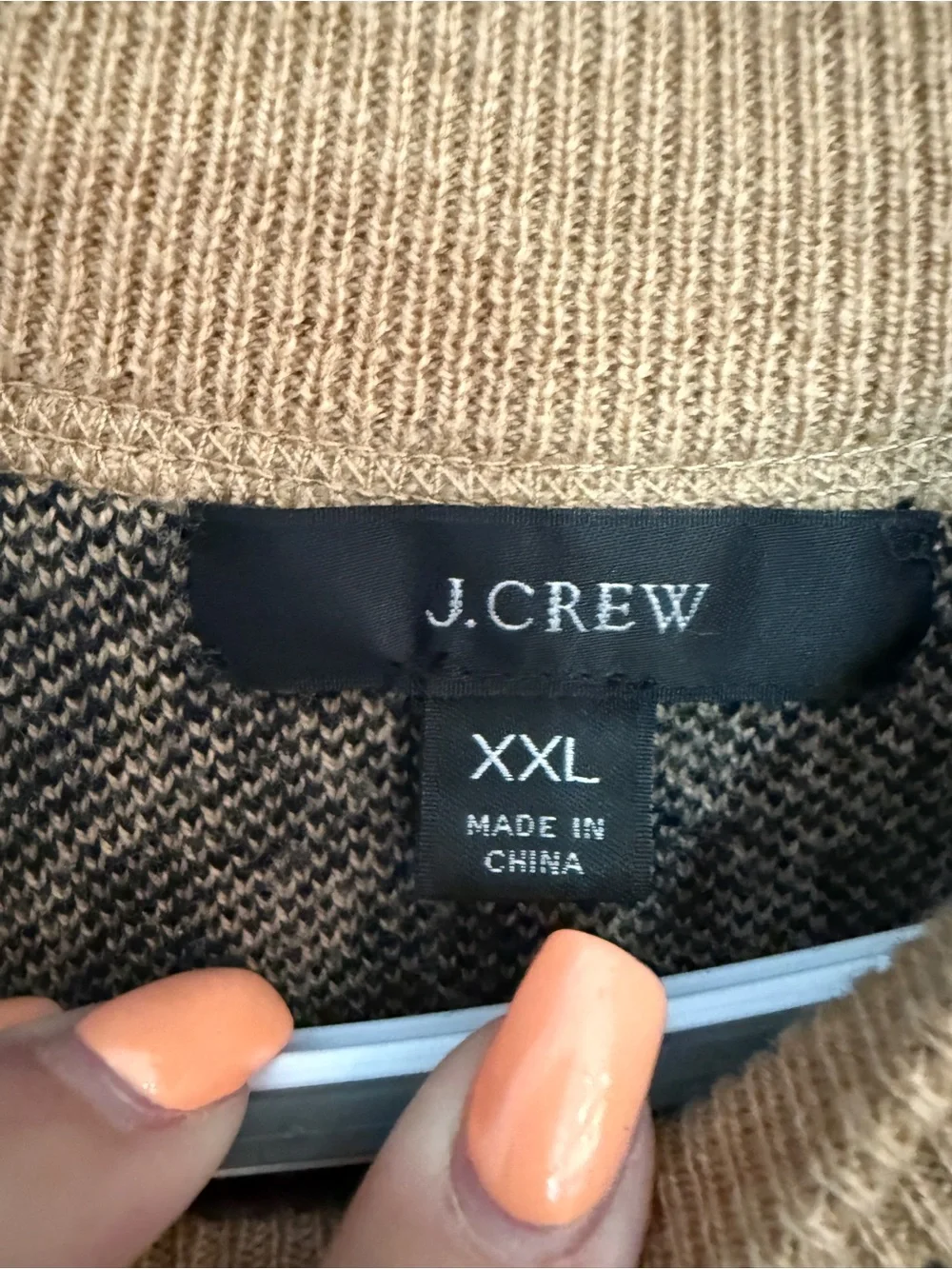 J. Crew Leopard Print Merino Wool Blend Sweater Size XXL 25476